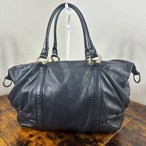 Gucci Horsebit Boston Bag Satchel Black Leather